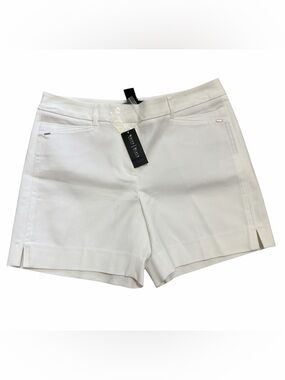 WHBM White Slim Shorts Size 2 NWT Classic Summer Staple